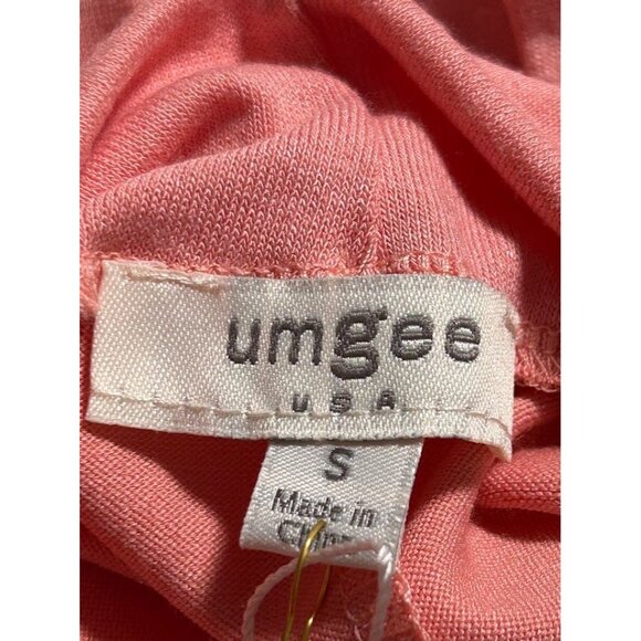 New Umgee Womens Small Pink‎ Drape Twist Front Top - Picture 5 of 6
